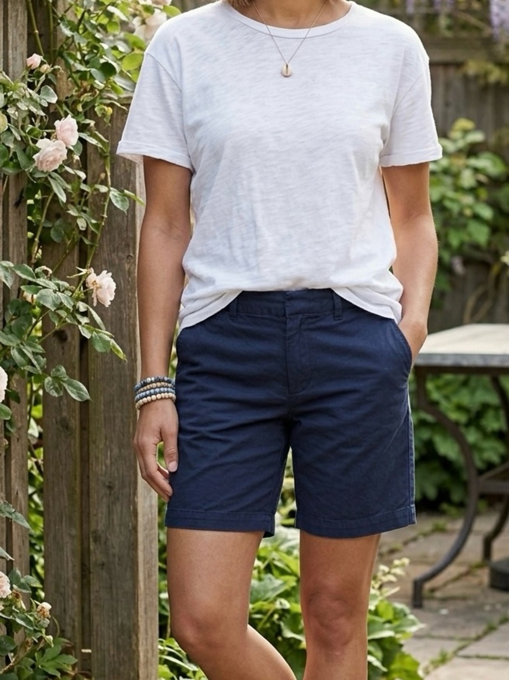 Classic Women's Navy Casual Shorts